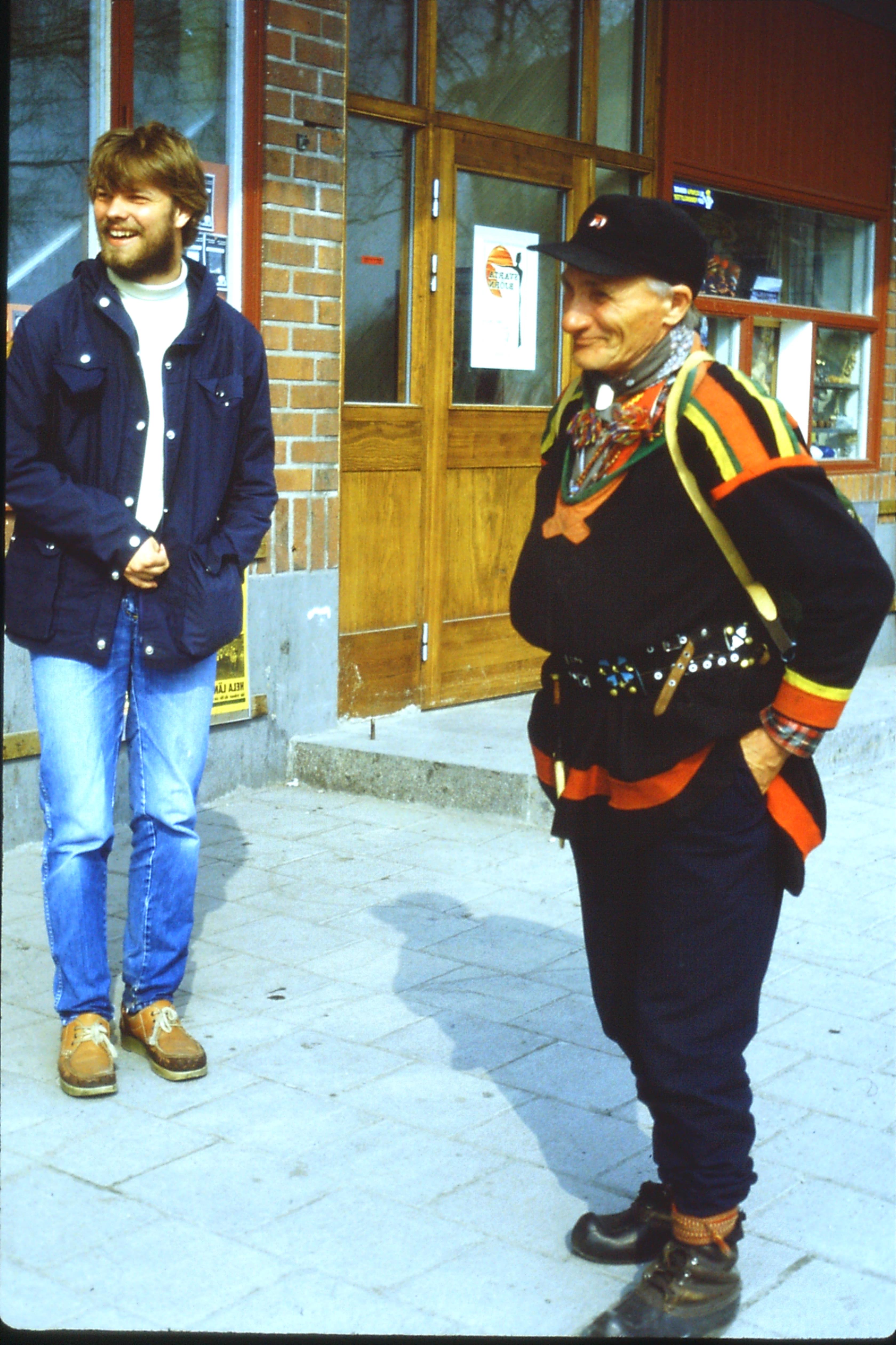 Ole and the Sami man, Kiruna